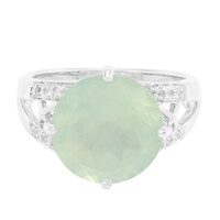 Prehnite Silver Ring
