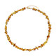 Cognac Baltic Amber Silver Necklace