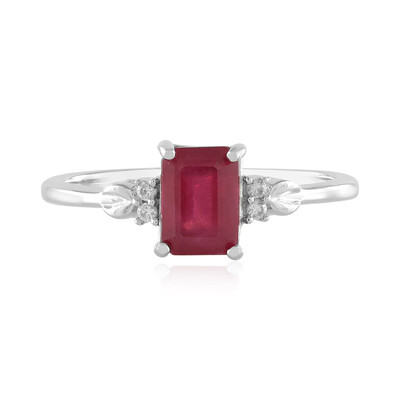 Bemainty Ruby Silver Ring