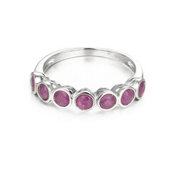 Mozambique Ruby Silver Ring