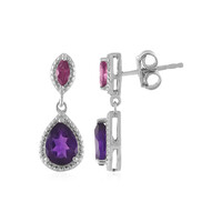 Amethyst Silver Earrings