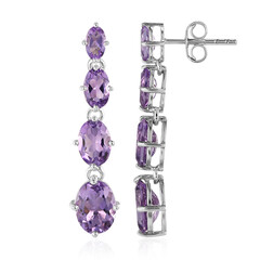 Amethyst Silver Earrings