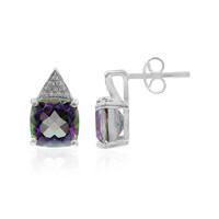 Mystic Quartz Silver Earrings