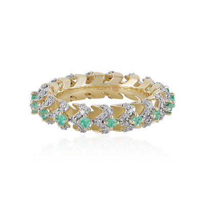 9K Colombian Emerald Gold Ring (Ornaments by de Melo)