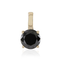 9K Black Diamond Gold Pendant