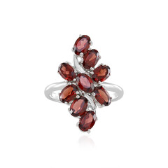 Mozambique Garnet Silver Ring