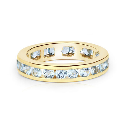 Swiss Blue Topaz Silver Ring