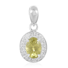 Lemon Apatite Silver Pendant