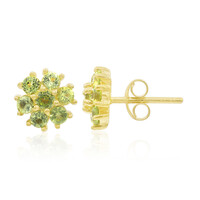 Peridot Silver Earrings