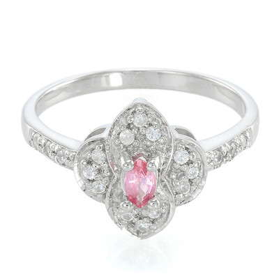 Padparadscha Sapphire Silver Ring