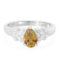 Jungle Topaz Silver Ring