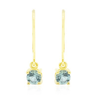 9K Nigerian Paraiba Tourmaline Gold Earrings