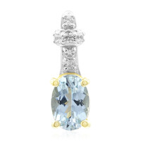 9K Santa Maria Africana Aquamarine Gold Pendant