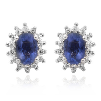 Colour Change Fluorite Silver Earrings