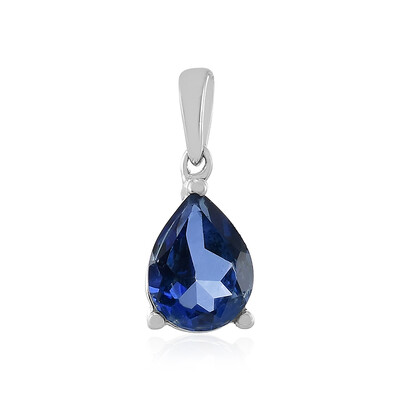 Royal Blue Topaz Silver Pendant