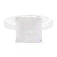 Rainbow Moonstone Silver Ring