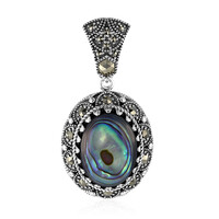 Abalone Shell Silver Pendant (Annette classic)