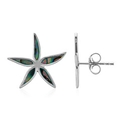 Abalone Shell Silver Earrings