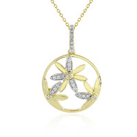9K Flawless (F) Diamond Gold Necklace (LUCENT DIAMONDS)