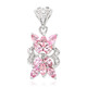 Padparadscha Sapphire Silver Pendant