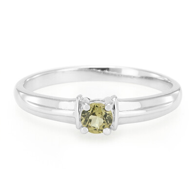 Cuprian Tourmaline Silver Ring