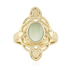 Aqua Chalcedony Silver Ring