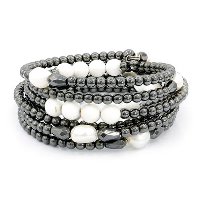 Hematite Silver Bracelet (Dallas Prince Designs)