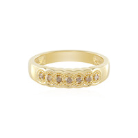 I3 Brown Diamond Silver Ring