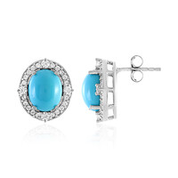 Arizona Turquoise Silver Earrings