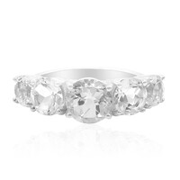 White Topaz Silver Ring