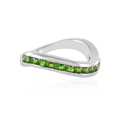 Russian Diopside Silver Ring