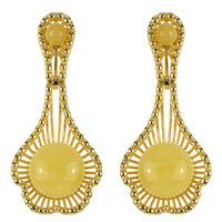 Baltic Amber Silver Earrings