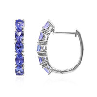 Tanzanite Silver Earrings