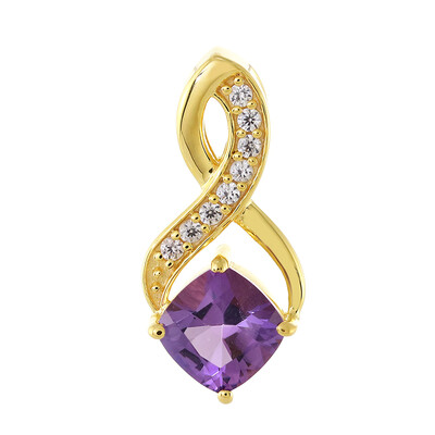 Amethyst Silver Pendant