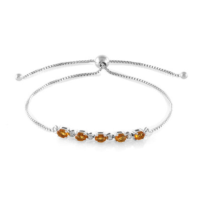Citrine Silver Bracelet