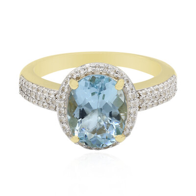 9K Medina Aquamarine Gold Ring