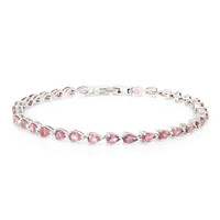 10K Unheated Padparadscha Sapphire Gold Bracelet