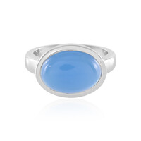 Blue Chalcedony Silver Ring