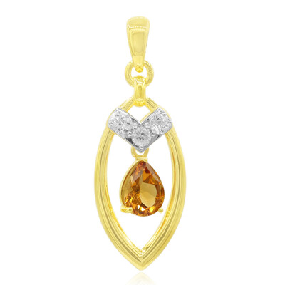 Mandarin Citrine Silver Pendant (Remy Rotenier)