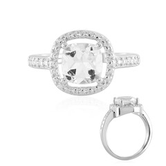 White Topaz Silver Ring