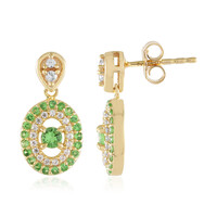 Tanzanian Tsavorite Silver Earrings