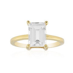 White Topaz Silver Ring
