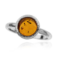 Baltic Amber Silver Ring