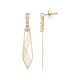 9K Zircon Gold Earrings (Ornaments by de Melo)