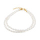White Freshwater Pearl Silver Bracelet