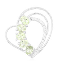 Fancy Tourmaline Silver Pendant