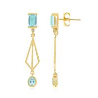 Sky Blue Topaz Silver Earrings