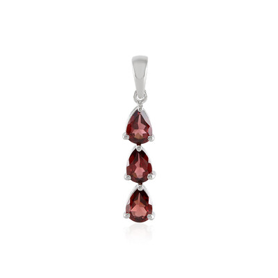 Mozambique Garnet Silver Pendant