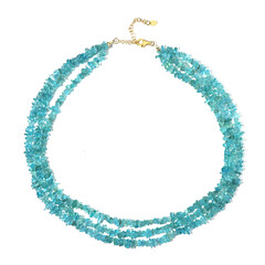 Blue Apatite Silver Necklace