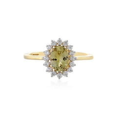 9K Yellow Tanzanite Gold Ring